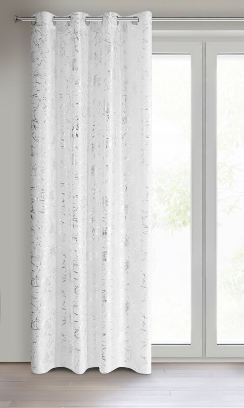 Feza mintás dekor függöny Fehér 140x250 cm
