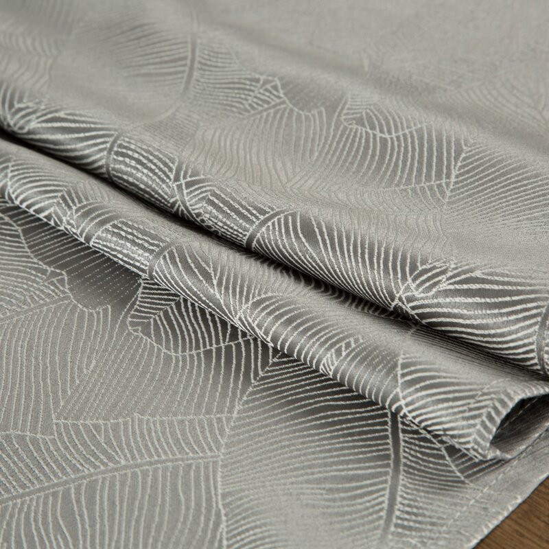 Isla banánlevél mintás jacquard asztali futó Ezüst 40x140 cm