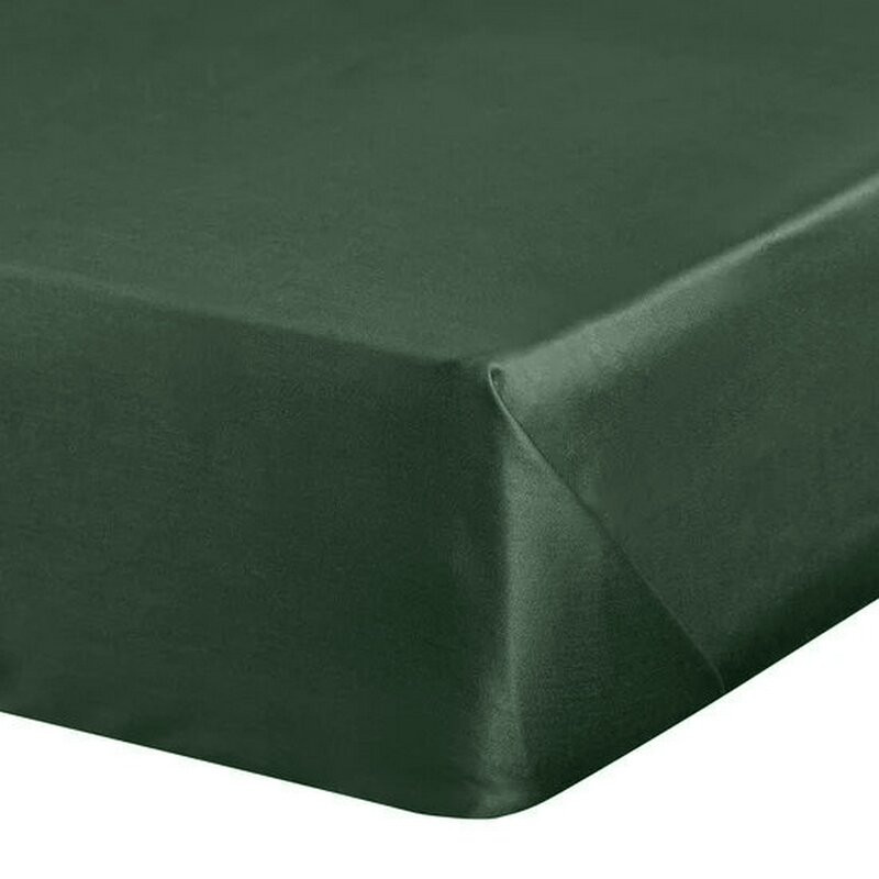 Nova1 pamut-szatén lepedő Sötétzöld 220x210 cm