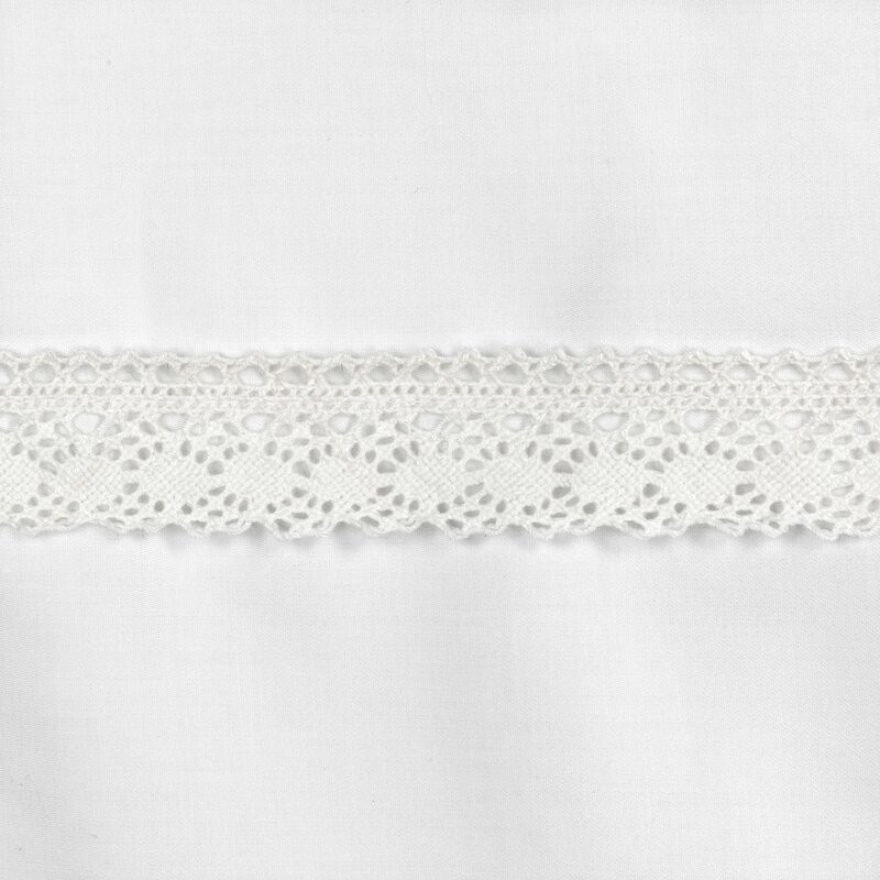 Retro5 fehér ágyneműhuzat csipkével Fehér 220x200 cm - 70x80 cm 2db