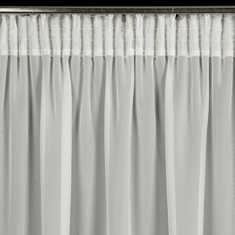 Astra mintás dekor függöny Fehér 140x270 cm
