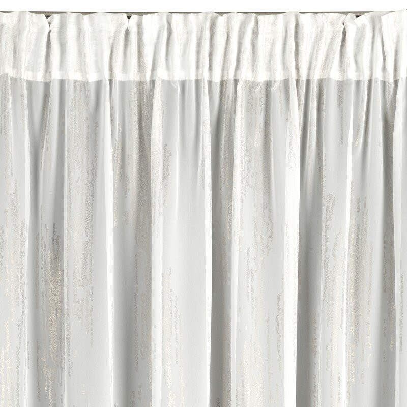 Astra mintás dekor függöny Fehér 140x270 cm