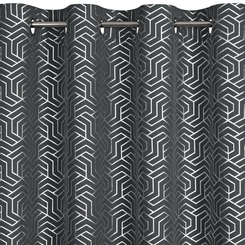 Semi dekor függöny oxford anyagból Acélszürke 140x250 cm