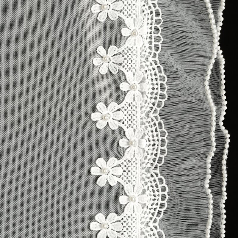 Larisa dekor függöny szett Fehér 140x270 cm 2db