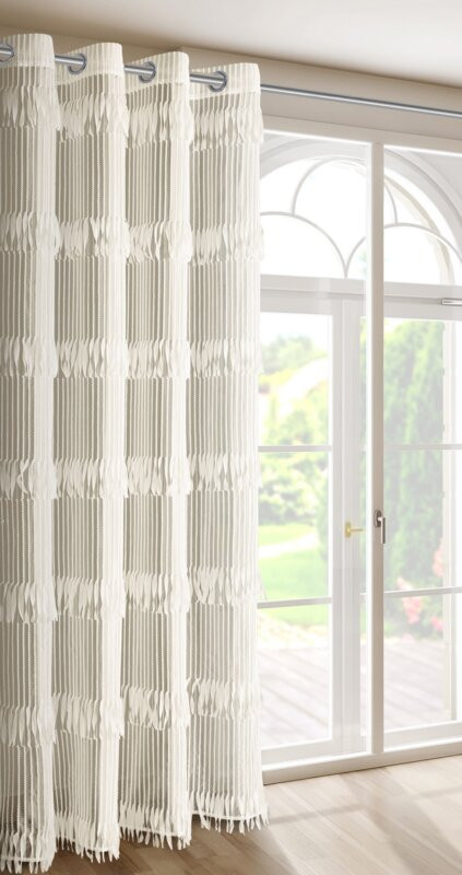 Sotera Eva Minge függöny Világosbézs 140x250 cm