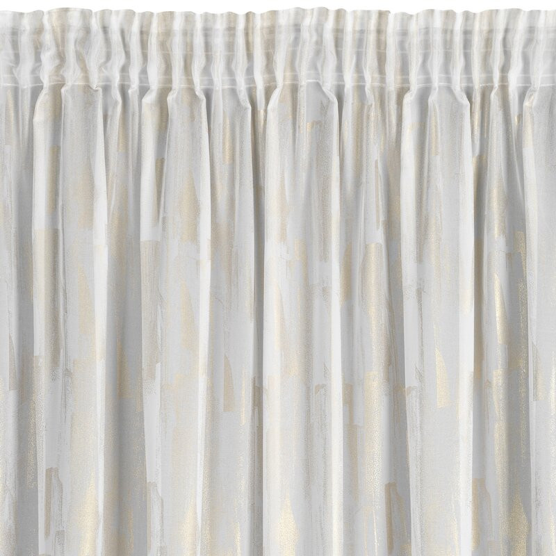 Ilaria mintás dekor függöny Fehér 140x270 cm