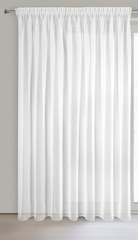 Lucy voile függöny Fehér 400x300 cm