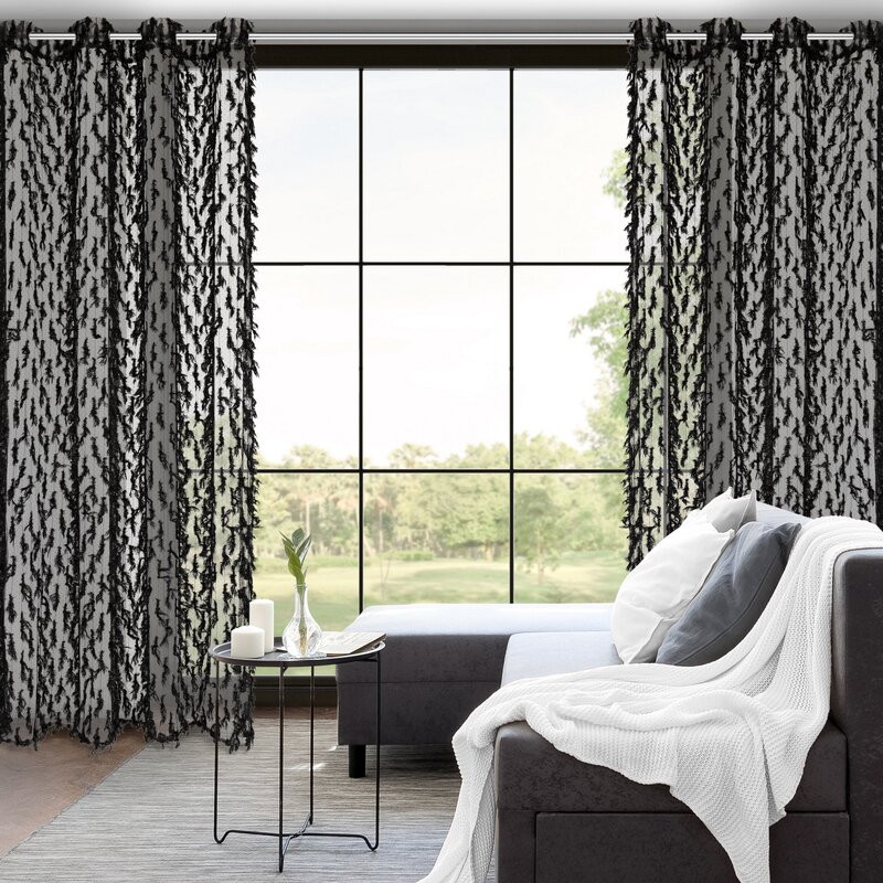 Victoria Eva Minge design függöny Fekete 140x250 cm