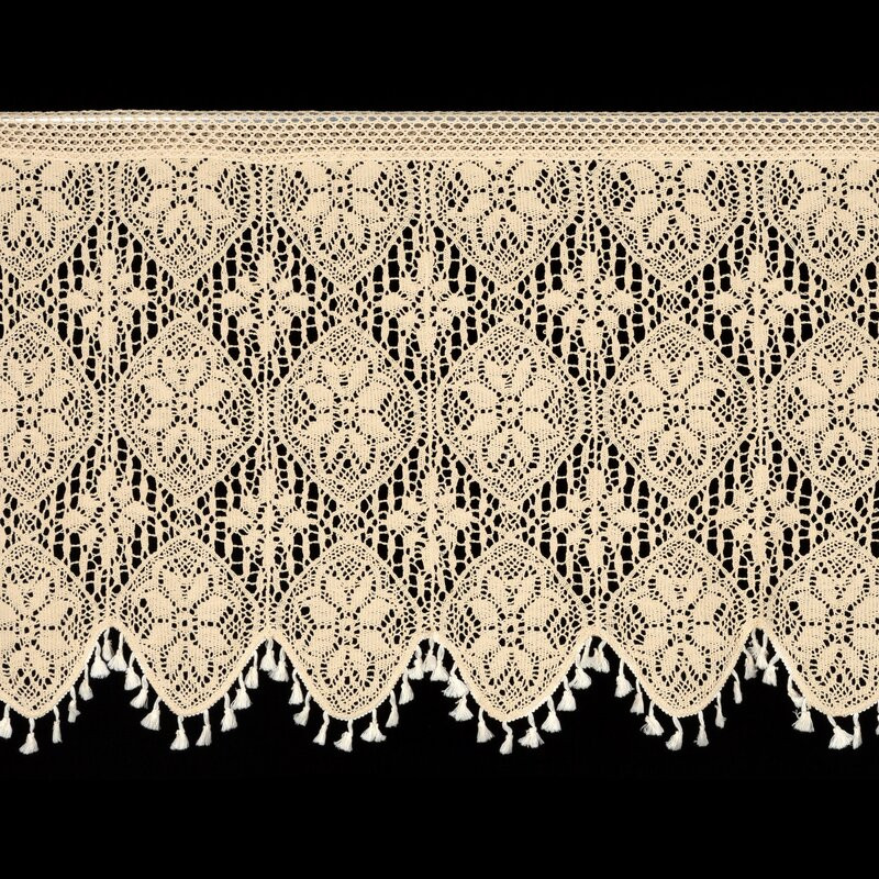 Moly csipkés vitrázs függöny Világosbézs 60x150 cm
