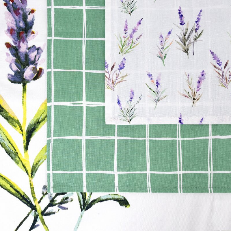 Lavender 3db-os pamut konyharuha szett Natúr 50x75 cm