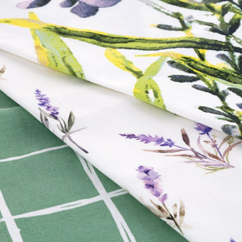 Lavender 3db-os pamut konyharuha szett Natúr 50x75 cm