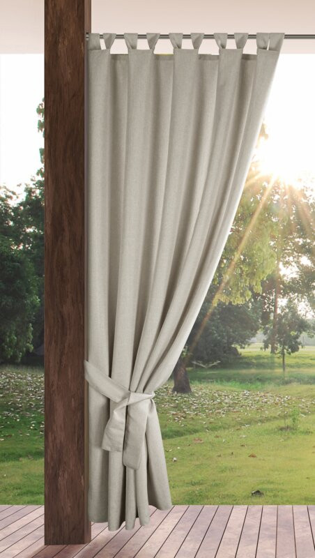 Garden kültéri függöny vízálló anyagból elkötővel Bézs 155x220 cm