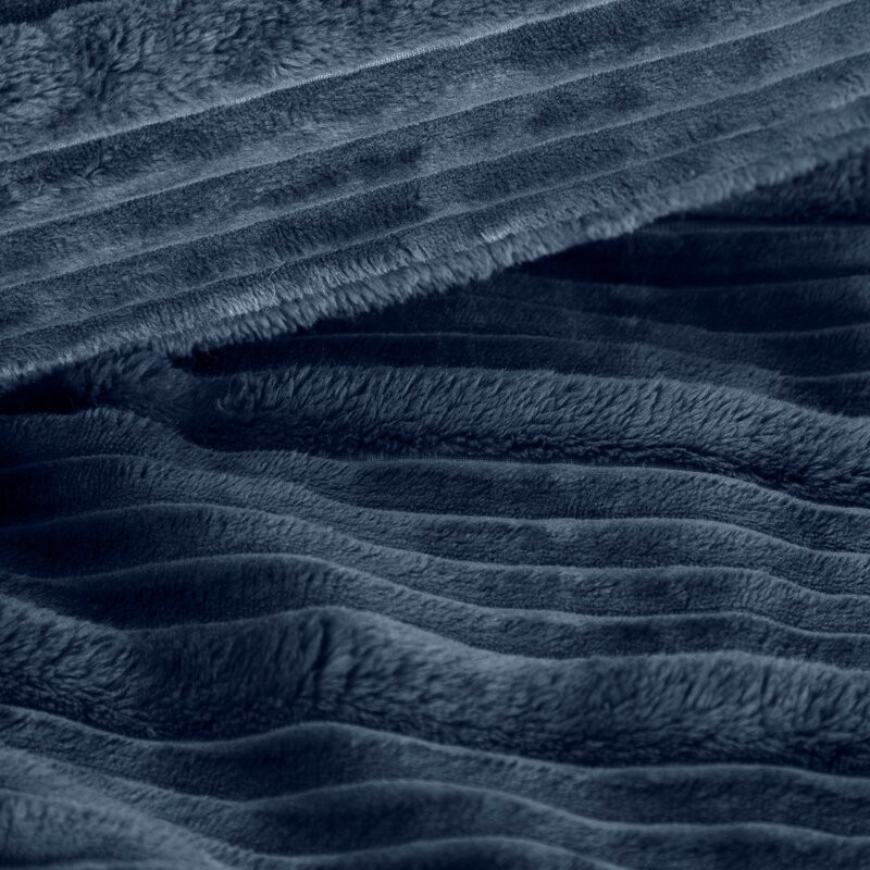 Nina puha plüss pléd Gránátkék 150x200 cm
