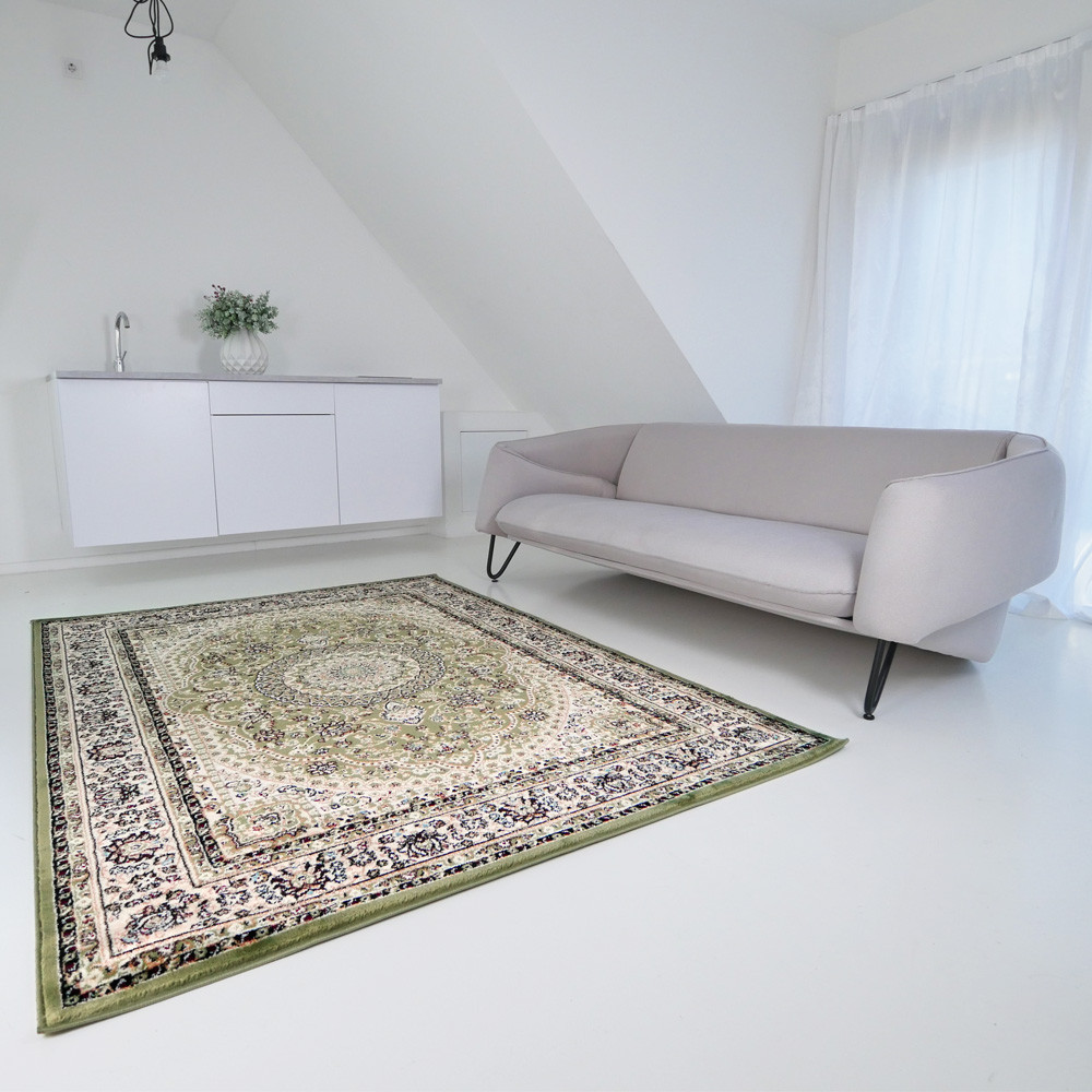 TOP! Tebriz 6448 zöld 160x220cm-klasszikus szőnyeg
