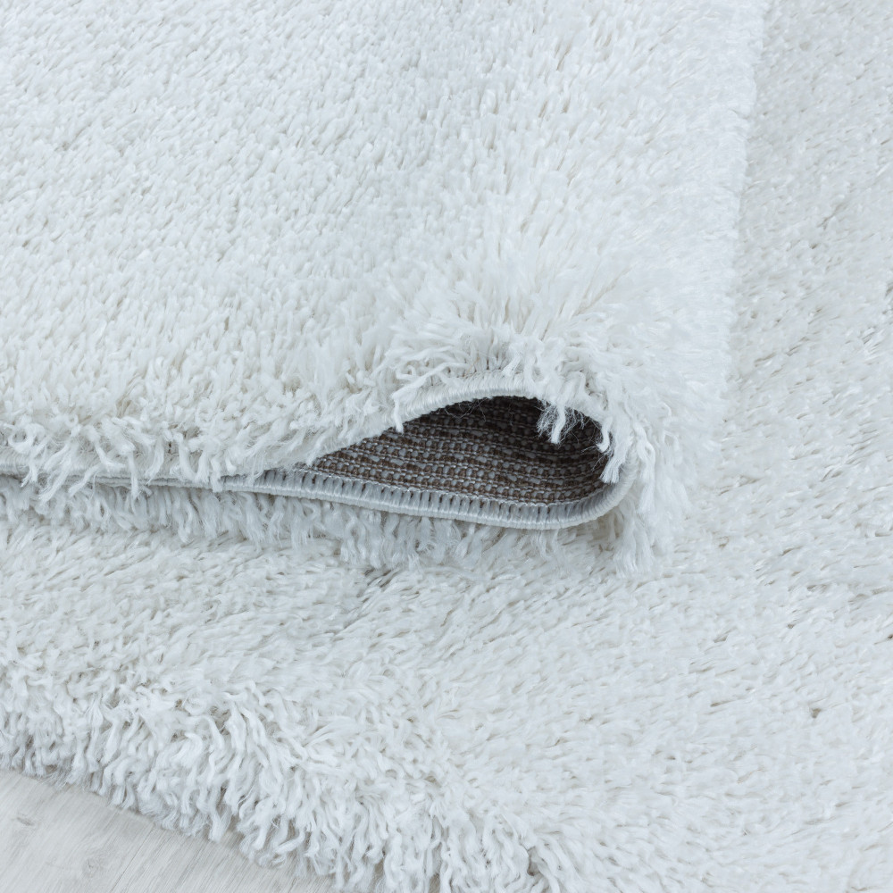 TOP! Ay. FLUFFY 3500 WHITE 120 x 120 -kör szőnyeg