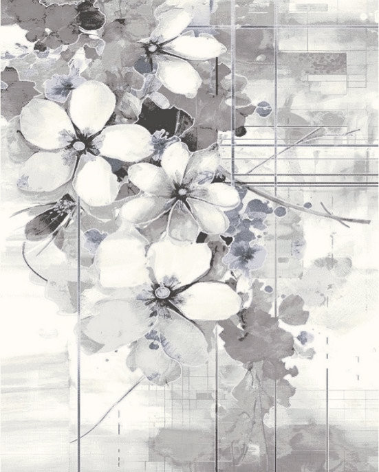 Ber. MYRA 1532 szürke 160 x 220 cm modern szőnyeg