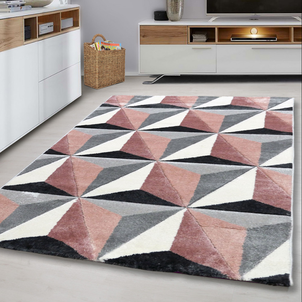 Den. Linett pink 2398 60szett=60x220cm+2dbx60x110cm szőnyeg
