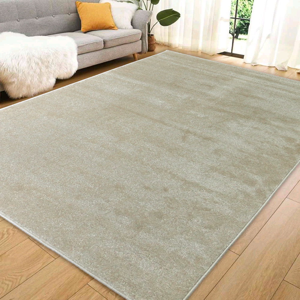 Den. Side egyszínű krém 120x170cm modern szőnyeg