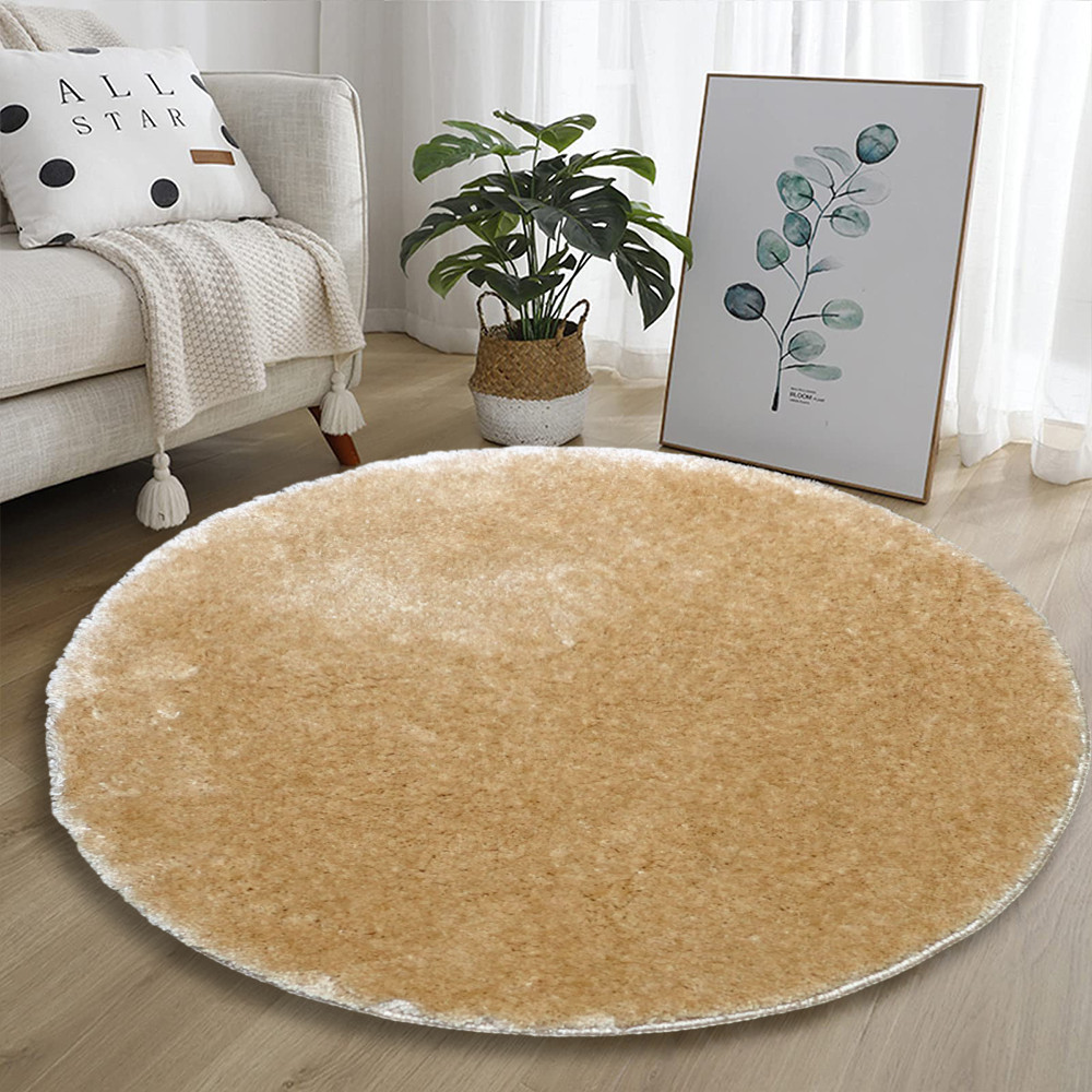 Szuper Puha Kör Szőnyeg 80Cm Krém Szuper Puha Kör Szőnyeg 80Cm Krém