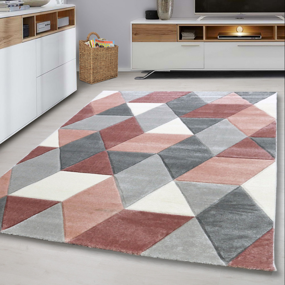 Den. Linett pink 8797 60szett=60x220cm+2dbx60x110cm szőnyeg