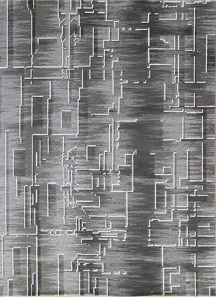 Ber. DIZAYN 2219 Szürke 160X230Cm Dombor Mintás Szőnyeg