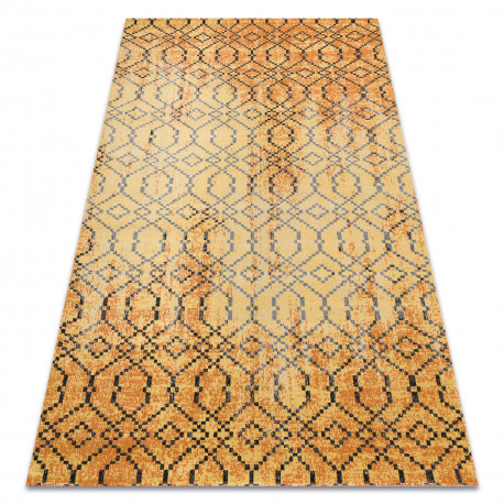 Kab. Modern szőnyeg MUNDO D5751 glamour szabadtéri narancssárga / fekete 120x170 cm Kab. Modern szőnyeg MUNDO D5751 glamour szabadtéri narancssárga / fekete 120x170 cm