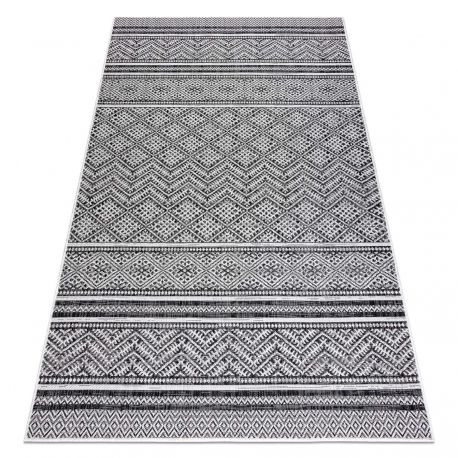 Kab. Fonott sizal szőnyeg SION Cikcakk, gyémánt Boho 22168 lapos szövött fekete / ecru 120x170 cm Kab. Fonott sizal szőnyeg SION Cikcakk, gyémánt Boho 22168 lapos szövött fekete / ecru 120x170 cm