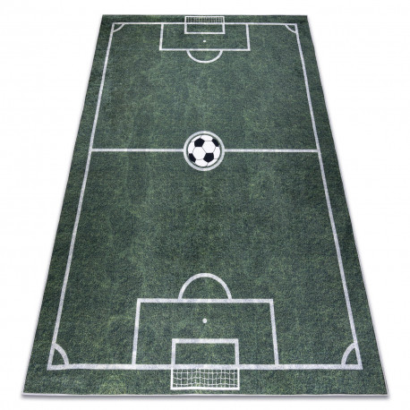 BAMBINO 2138 mosható szőnyeg Pálya, foci gyerekeknek csúszásgátló - zöld 80x150 cm