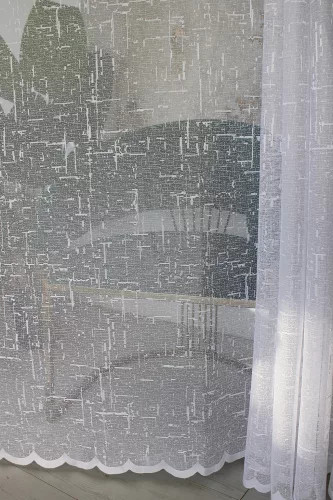 TRD. Kész függöny Amelia fehér Pálcikás mintás 400x250cm
