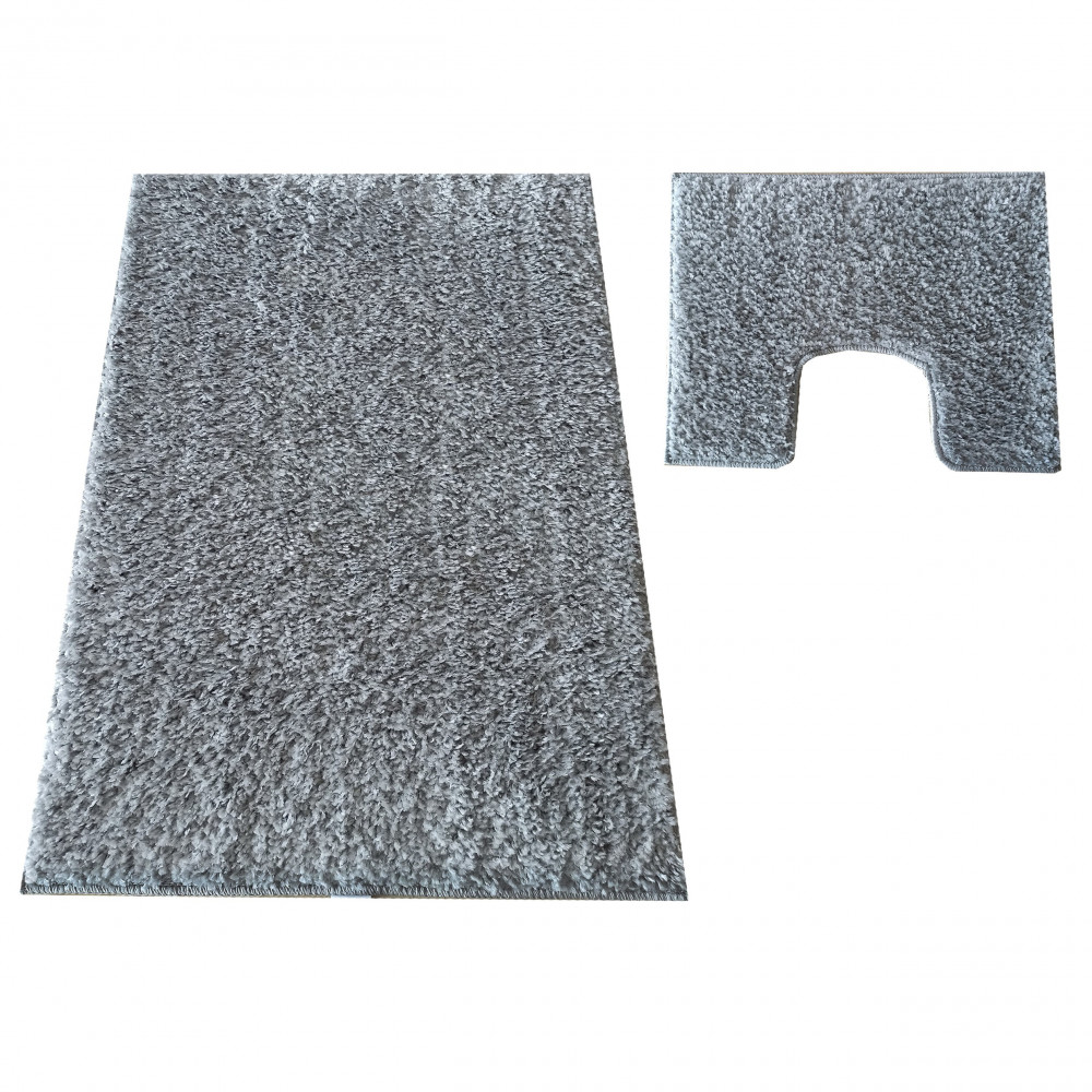 Dy. Montana 2 részes fürdőszoba szett GREY Komplet (50 cm x 80 cm + 40 cm x 50 cm) szőnyeg