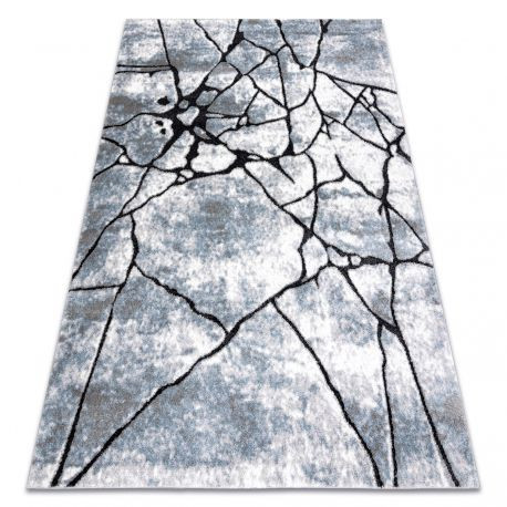 Kab. Modern COZY szőnyeg 8873 Cracks, repedt beton - világos szürke / kék 120x170 cm