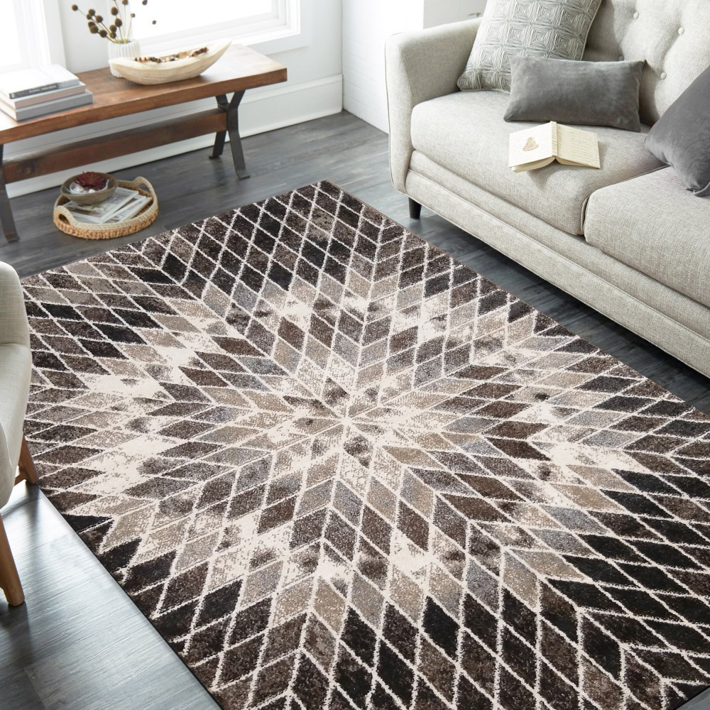Szőnyeg Modern Dy. Panamero 10 - barna 60 x 100 cm