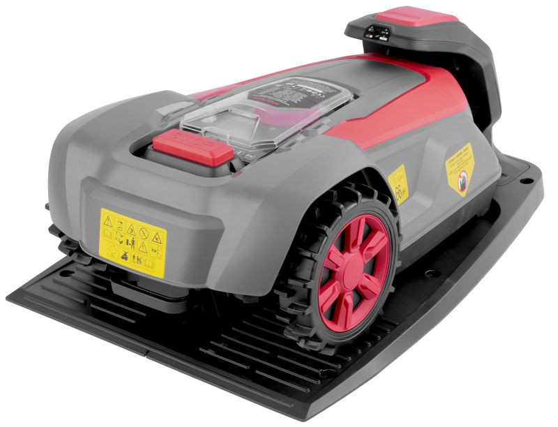 Akkumulátoros robotfűnyíró, Worcraft RLM-20Li, vágásszélesség: 22 cm, 20 V Li-Ion, 4 Ah, 1,2 km/h, ütközésérzékelő, esőérzékelő, automatikus dokkolás, akkumulátorral és dokkolóval