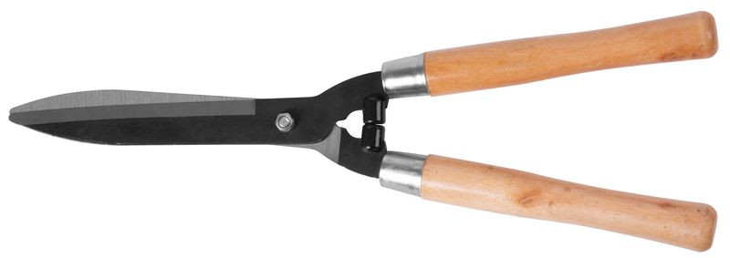 Sövényvágó olló, Strend Pro Garden, fekete, 52 cm, fa nyél, acél penge