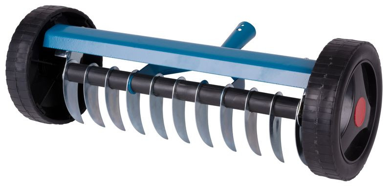 Gyepgereblye Strend Pro R152W, 11 fogú, gyomhoz levegőztető, kerekekkel, nyél nélkül