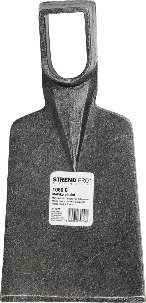 Kerti kapafej, Strend Pro Garden, fekete, egyenes, 11,5 cm munkaszélesség, kovácsolt acél, nyél nélkül
