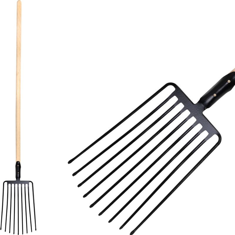 Villa, Strend Pro Garden F109, acél fej, fa nyél, 9 ágú