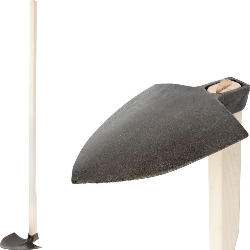 Kerti kapa, Strend Pro Garden, sötétszürke, hegyes, 120 cm nyél, 18 cm munkaszélesség, acél fej, fa nyél