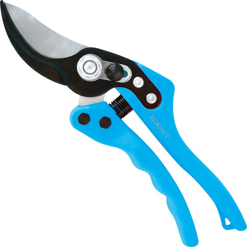 Metszőolló, Aquacraft 340230, kék, 266 mm, műanyag test, acél penge, maximum 18 mm átmérő