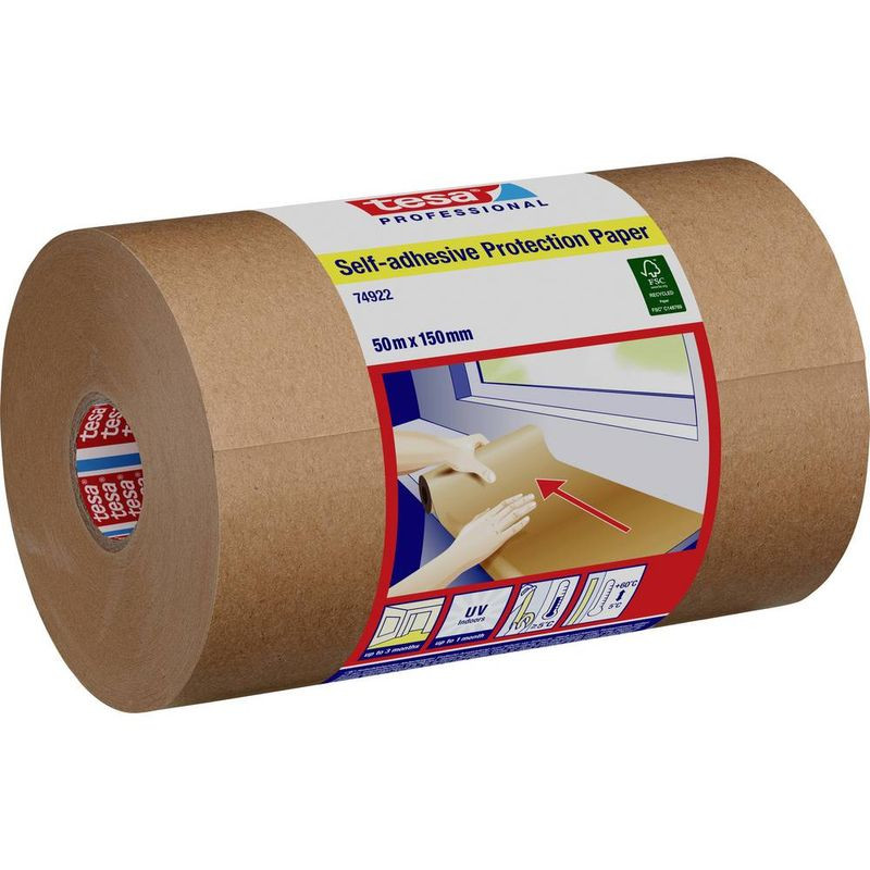 Papír Tesa®, 50 m x 15 cm, öntapadós, védőpapír