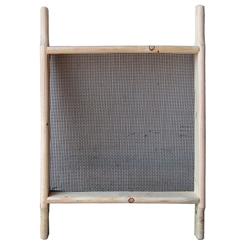 Építőipari habarcsszita, Strend Pro MR27-03, 50 x 50 cm, fa keret