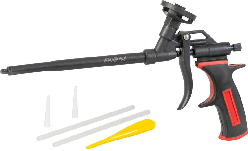 Pisztoly Strend Pro Premium FG107, alumínium, króm, szerelőhabhoz