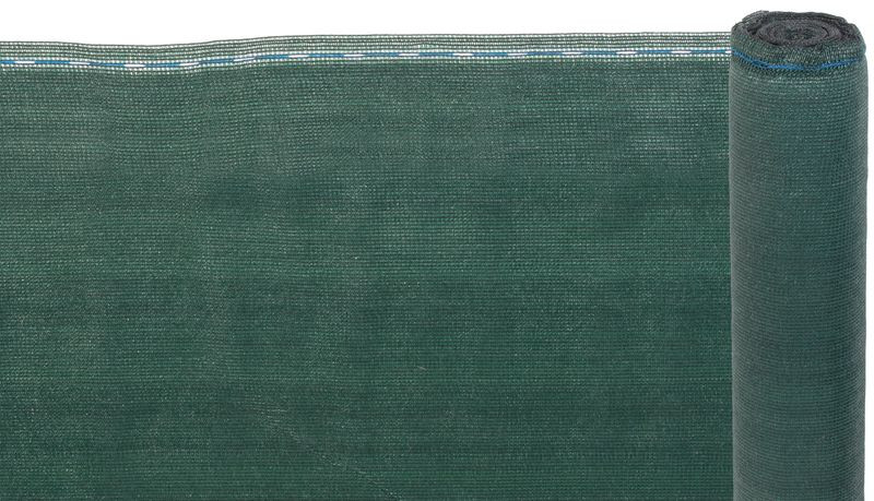 Árnyékoló háló medence fölé, kerítésre, Strend Pro Garden, 1 x 10 m, zöld, HDPE, 230 g/m2, 95% árnyékolás, UV-álló, időjárásálló