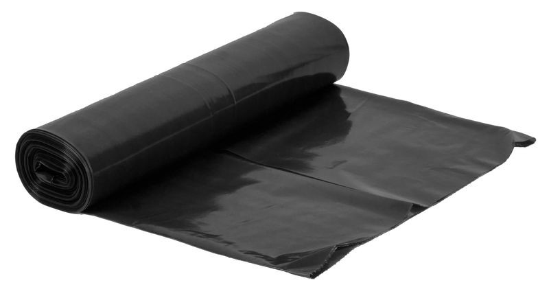Szemeteszsák, MagicHome, ROLO, 240 l, 100 x 125 cm, fekete, erős műanyag, 10 db-os csomag