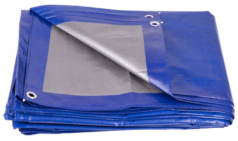 Takaróponyva, Strend Pro Garden Profi, 5 x 8 m, 140 g/m2, kék, víz-, penész-, szakadásálló, UV-álló, erősített szegély, korróziógátló fülek