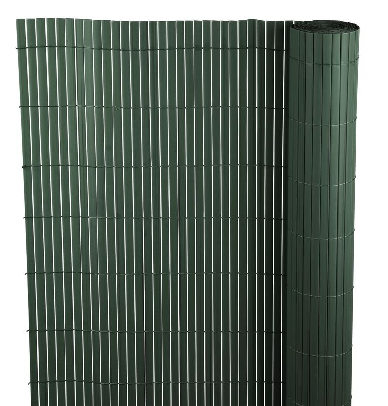 Lamellás kerítés, Strend Pro Garden Ence DF13, zöld, 150 cm x 3 m, PVC lamellák, 1300 g/m2, UV-álló, árnyékoló