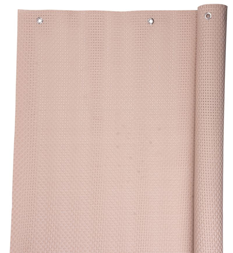 Árnyékoló háló erkélyre, Strend Pro Garden, 0,9 x 3 m, bézs, UV-álló, polyrattan, szemekkel, 800 g/m2