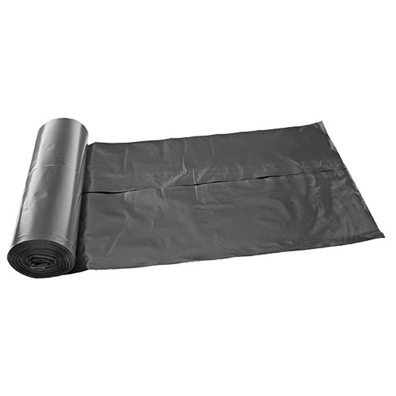 Szemeteszsák, MagicHome, ROLO, 120 l, 70×110 cm, 25 db, fekete, behúzós, LDPE