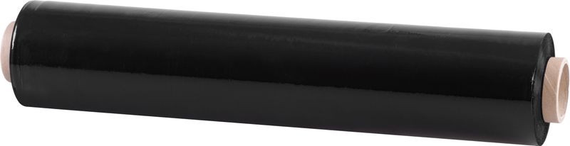 Stretch fólia, 500 mm, 23 µm, fekete, csomagoló, tekercs H-250 m