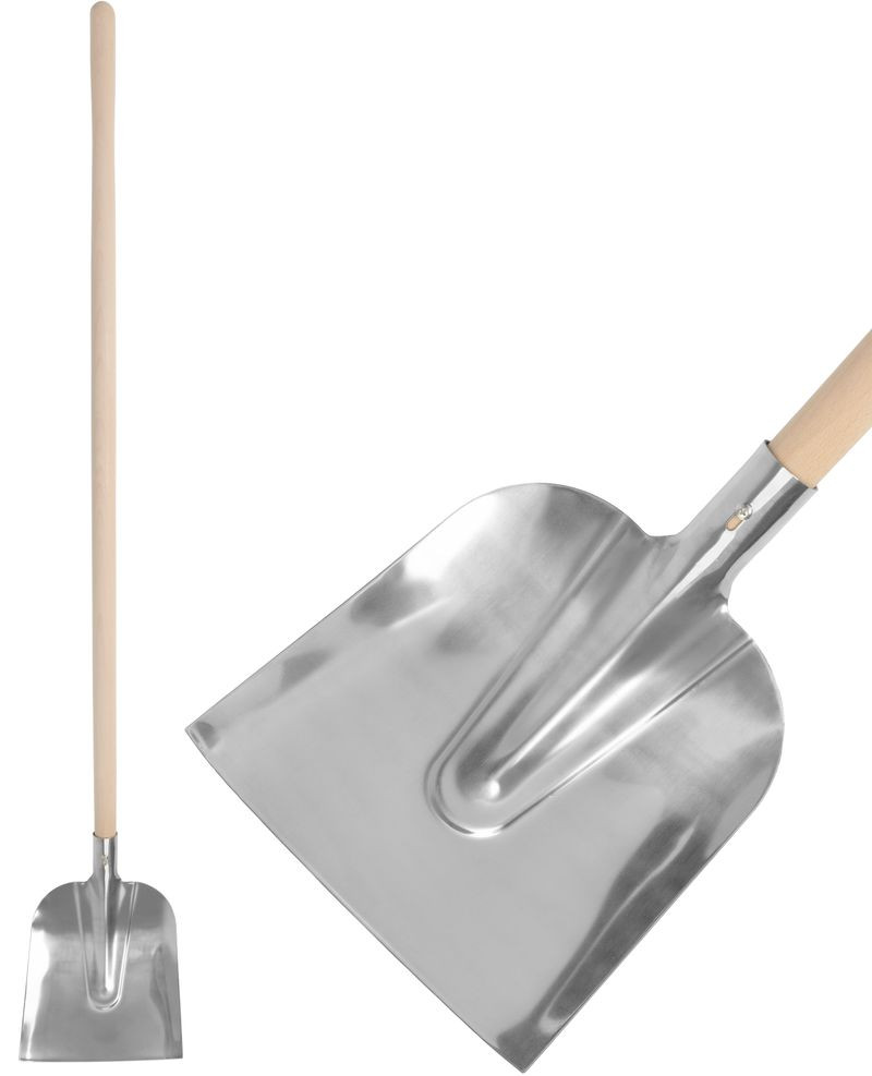 Ásó, Strend Pro Premium, hegyes fej, ezüst, 32,5 x 24 x 150 cm, rozsdamentes acél fej, fa nyél
